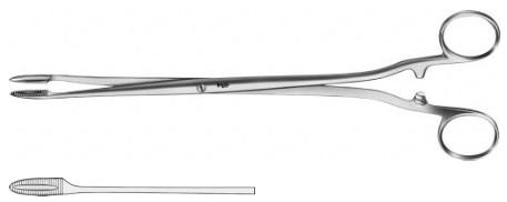 КОРНЦАНГ ДЛЯ ТАМПОНІВ/ПЕРЕВ'ЯЗКИ, ПРЯМИЙ, 240 ММ